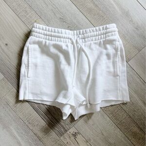 TNA Cozy Fleece Shorts | White